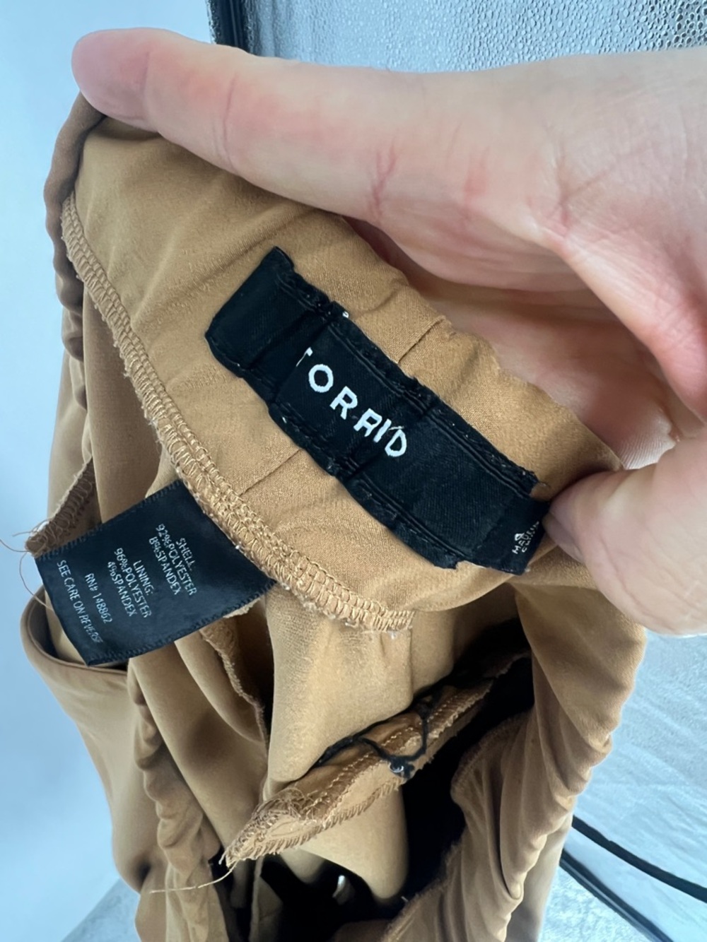 torrid Caramel/Tan Elastic-Waist pants - Picture 9 of 11
